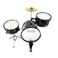 ADW ADS303PK-BK | Batería acústica  de 3 piezas  Junior color negro