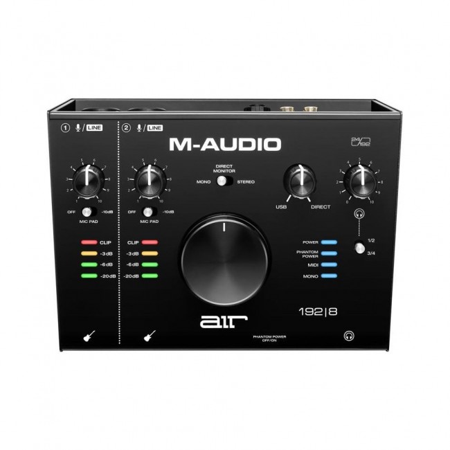 M-AUDIO AIR192X8 | Interfaz USB/MIDI 2x4 con Mic Dual