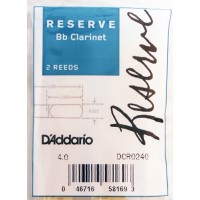 RICO DCR0240 | Caña Reserve Clarinete 4.0" Pack 2 unidades