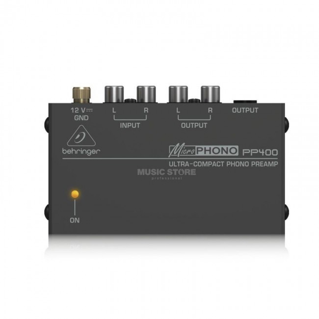 BEHRINGER PP400, Preamplificador Phono para Tornamesa Ultra Compacto