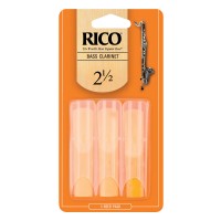 RICO REA0325 | Caña Clarinete Bajo 2,5" pack por 3 unidades