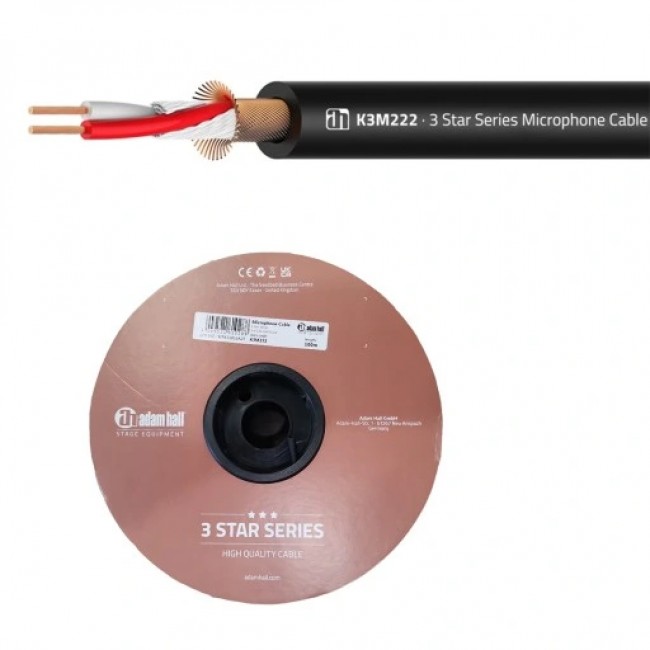 ADAM HALL K3M222 | Cable para Micrófno 2x 0.22 mm
