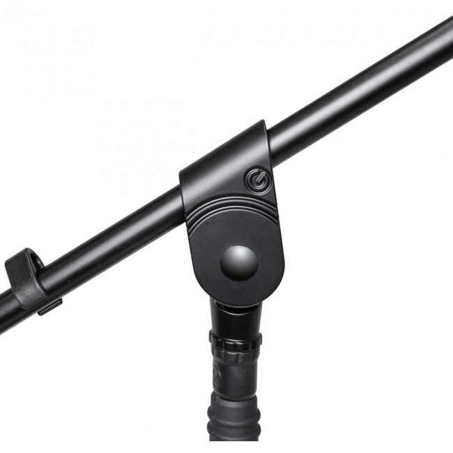 Gravity GMS2321B, Pie de micrófono con base redonda y brazo jirafa  ajustable.
